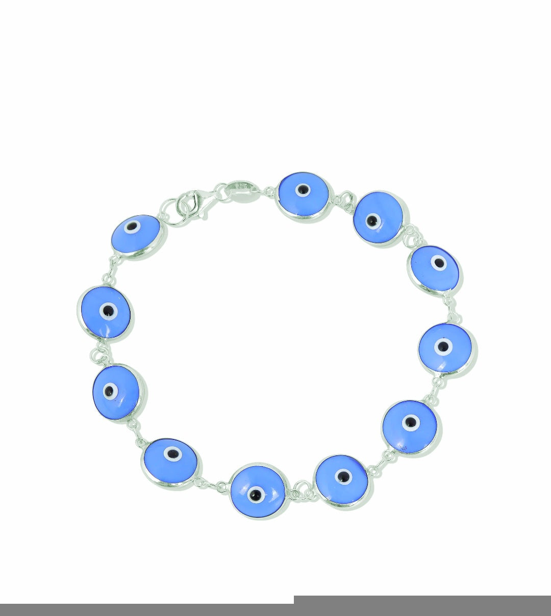 Sterling Silver Evil Eye Bracelet