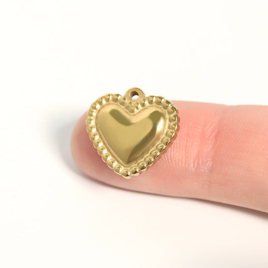 18k Gold PVD Stainless Steel Charms