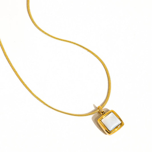 Square Shell Necklace