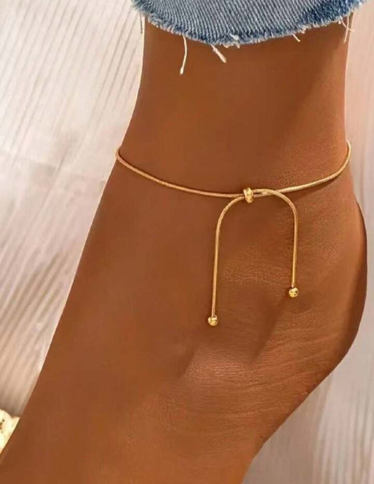 Gold anklet