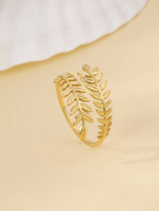 Gold leaf ring